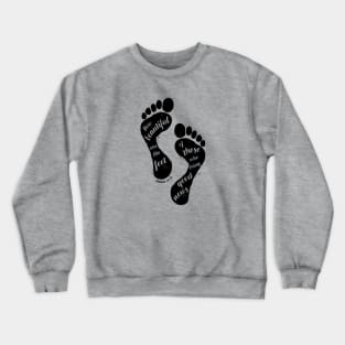 Beautiful Feet Romans Bible Memory Verse Acronym Crewneck Sweatshirt